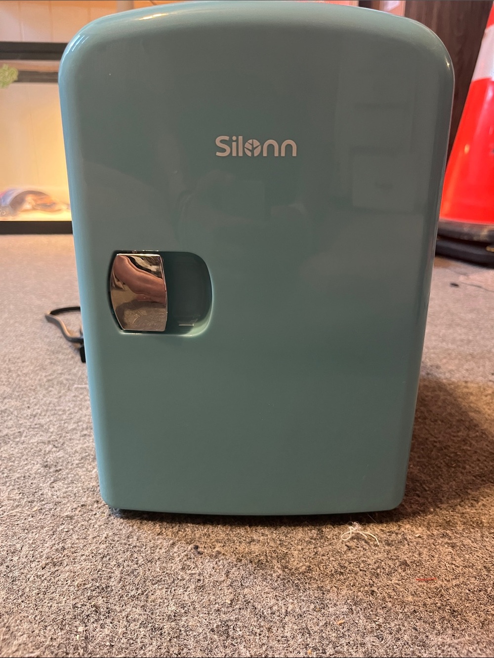 Mini Fridge – Aqua Blue Compact Electronics